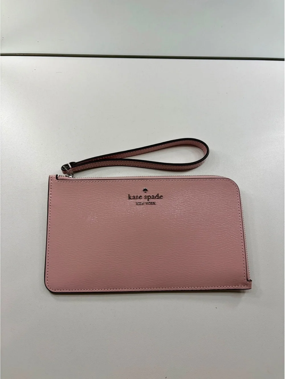 Kate Spade Pink Leather Wristlet Clutch